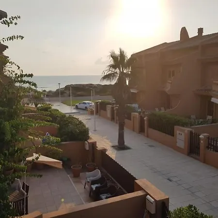 Chalet Adosado En La Playa De El Perellonet Con Piscina, Pista Tenis Valencia Exterior foto