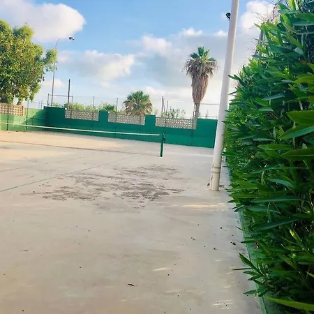 Chalet Adosado En La Playa De El Perellonet Con Piscina, Pista Tenis Valencia Exterior foto
